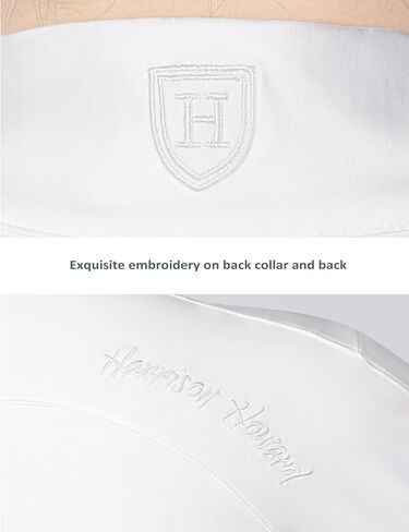 Harrison Howard Long Sleeve Rider Top Stand Collar Breathable Comfortable Stretchy with Embroidery Detailing Form-Flattering Rider Top for Shows Competition in Saudi Arabia