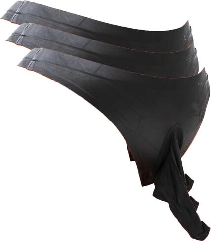 Mona's Choice Stretchy Mens Ice Silk Bikini Briefs with Pouch or Sheath/Mens Panties in Kuwait