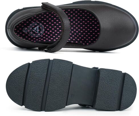 أحذية JABASIC للفتيات للزي المدرسي أحذية ماري جين المسطحة المريحة in Kuwait