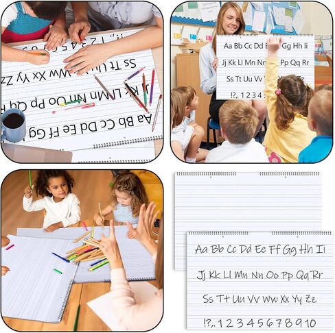 قطعتان من تابلت الرسم البياني، 24 × 16 بوصة، مسطرة 1-1/2 بوصة، 25 ورقة/وسادة، دفتر كتابة علوي حلزوني in Kuwait