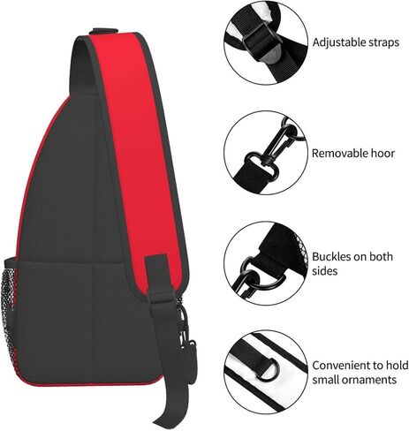لعبة الصدر Crossbody حقيبة حبال لطيفة للنساء والرجال حقيبة كتف قابلة للتعديل لركوب الدراجات والتخييم والمشي لمسافات طويلة والرياضة والسفر in Saudi Arabia