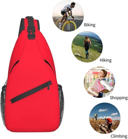 لعبة الصدر Crossbody حقيبة حبال لطيفة للنساء والرجال حقيبة كتف قابلة للتعديل لركوب الدراجات والتخييم والمشي لمسافات طويلة والرياضة والسفر in Saudi Arabia