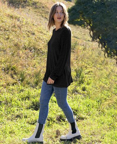 WIHOLL Womens Long Sleeve Tops Round Neck Dress Shirts Trendy Fashion 2024 in Saudi Arabia