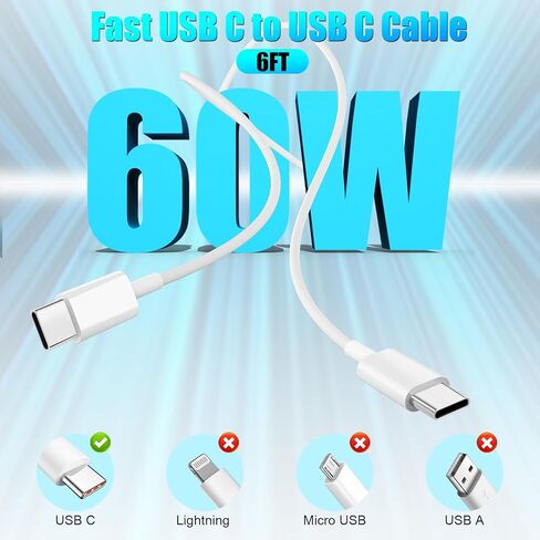 iPhone Fast Charger,Apple Charger Super Quick [Apple MFi Certified] 2Pack 10FT Long Type-C to Lightning Cable Cord USB C Wall Charger Block Adapter for iPhone 14 13 12 11/13Pro Max/12Mini/XS/XR/SE in Saudi Arabia