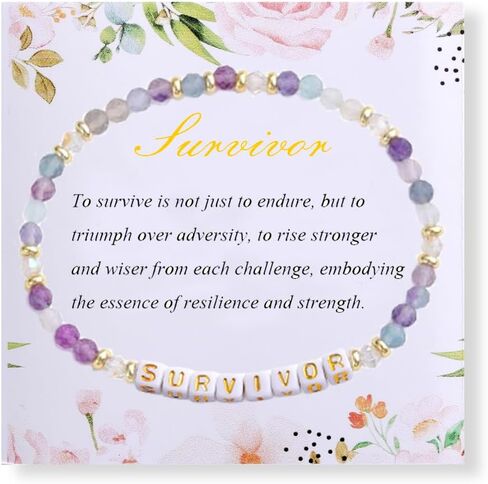 UEUC الأحجار الكريمة شفاء الأحجار كريستال سوار للنساء، 4 مم مايكرو الأوجه جولة الخرز الحجر الطبيعي التنفس رسائل ملهمة تمتد سوار in Kuwait