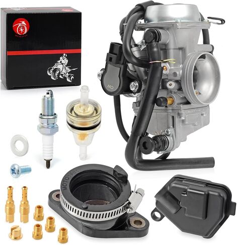 المكربن ​​ومشعب السحب التمهيد لهوندا رانشر 400 TRX400FGA TRX400FA 2004 2005 2006 2007 Carb in Saudi Arabia