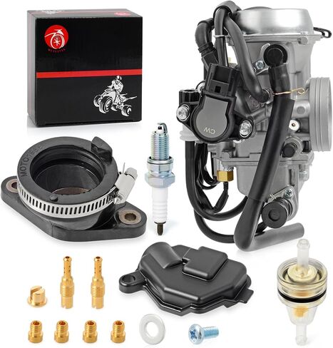 المكربن ​​ومشعب السحب التمهيد لهوندا رانشر 400 TRX400FGA TRX400FA 2004 2005 2006 2007 Carb in Saudi Arabia