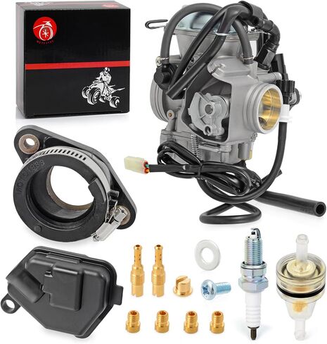 المكربن ​​ومشعب السحب التمهيد لهوندا رانشر 400 TRX400FGA TRX400FA 2004 2005 2006 2007 Carb in Saudi Arabia
