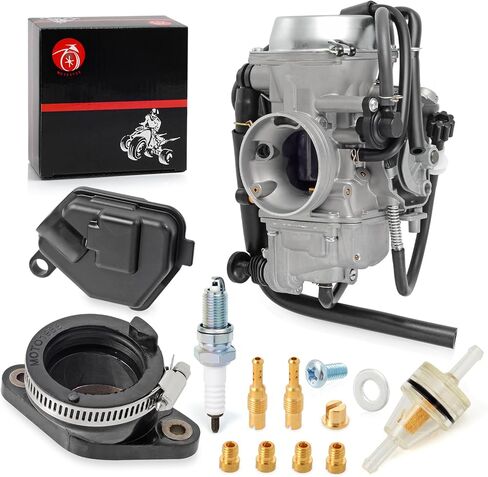 المكربن ​​ومشعب السحب التمهيد لهوندا رانشر 400 TRX400FGA TRX400FA 2004 2005 2006 2007 Carb in Saudi Arabia