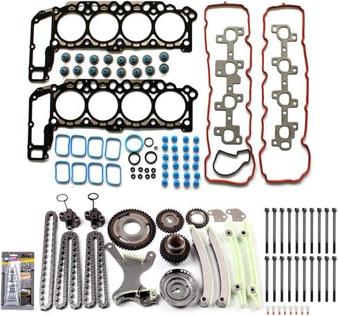 Engine Cylinder Head Gasket Sets & Timing Chain Kits Replacement for Dodge for Ram 1500 SLT 4.7L Standard Cab Pickup 2004-2007 for Jeep for Grand Cherokee Limited 4.7L Sport Utility 2004-2007 in Saudi Arabia