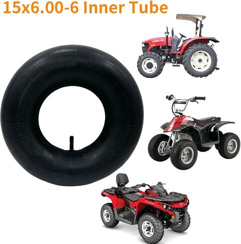 2 قطعة 15x6.00-6 الأنبوب الداخلي مع استبدال ساق الصمام TR-13 لجزازات العشب وعربات الذهاب وعربات الجولف والمزيد in Saudi Arabia