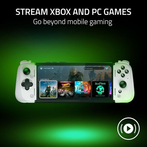Razer Kishi V2 Pro Mobile Gaming Controller for Android: HyperSense Haptics - Universal Fit - Stream PC & Console Games - Play Touchscreen Only Games - Compatible w/Samsung Galaxy & Google Pixel in Saudi Arabia