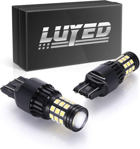 LUYED 2Pcs 7443 3030 31-smd LED Bulbs, Xenon White, 12v-24v, Fits 7440A 7440NA 7440 7440SV 7443NA 7441 7443 7443R WY21W W21/5W W21W, Easy Installation in Saudi Arabia