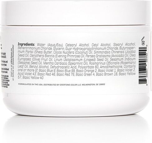 oVertone Haircare Color Depositing Conditioner - 8 oz Semi Permanent Hair Color with Shea Butter & Coconut Oil - Temporary Hair Color Dye - Vegan, Cruelty-Free - Blue for Brown Hair in Saudi Arabia
