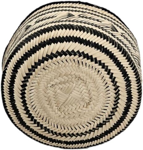 حقيبة Wayuu Mochila الكولومبية الأصلية: حقيبة شاطئ مصنوعة يدويًا من قش Boho، مصنوعة يدويًا على يد حرفيي Wayúu - حقائب Boho الكولومبية الأصلية (M206) in Saudi Arabia