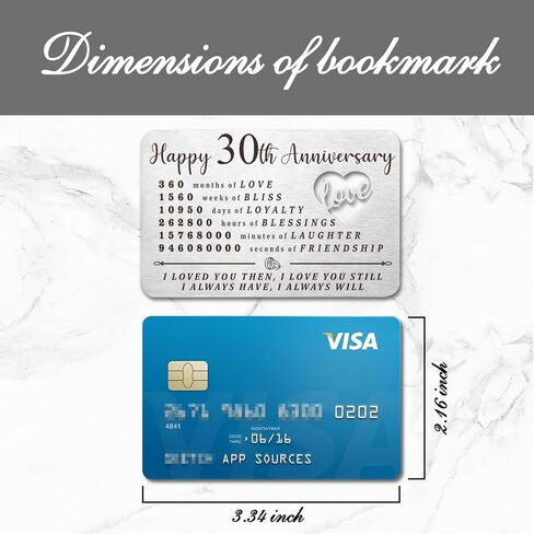 Luptiteuy 10 Year Anniversary for Him Wallet Card Gifts for Husband Wife 10 Year Anniversary Card for Him Her Happy 10th Wedding Anniversary Present for Couple in Kuwait
