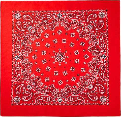 EVERY-VILLE Where EVERYone is Welcome 6 Pack 100% Cotton Teal Bandana Gift Set - 22x22 Inches Turquoise Paisley Bandanas for Men Women Cowboy (Dark Green) in Saudi Arabia