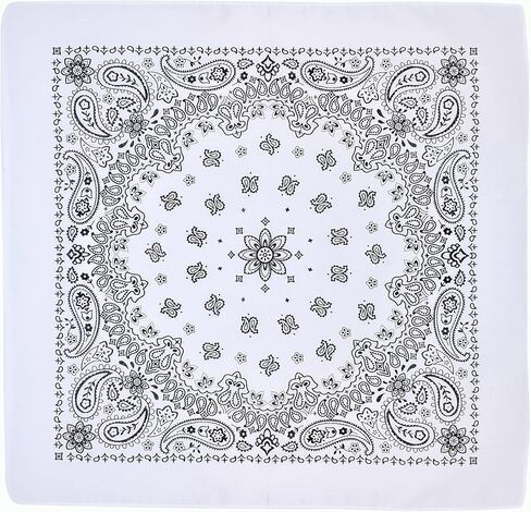 EVERY-VILLE Where EVERYone is Welcome 6 Pack 100% Cotton Teal Bandana Gift Set - 22x22 Inches Turquoise Paisley Bandanas for Men Women Cowboy (Dark Green) in Saudi Arabia
