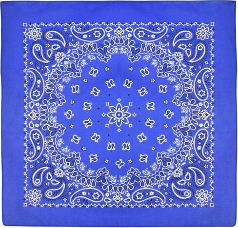 EVERY-VILLE Where EVERYone is Welcome 6 Pack 100% Cotton Teal Bandana Gift Set - 22x22 Inches Turquoise Paisley Bandanas for Men Women Cowboy (Dark Green) in Saudi Arabia