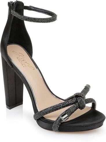 Jewel Badgley Mischka Lexie Knotted Platform Block Heel in Kuwait