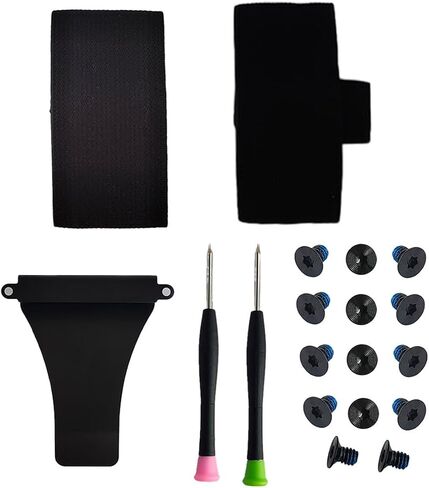 Wallet Replacement Screws + Screwdriver+ Metal Clip, For Metal Wallet Repair Kit， Elastic Cash Strap Replacement for Wallet (Standard Set - Black) (6) in Saudi Arabia