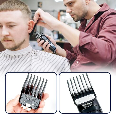 واقيات قص الشعر الممتازة مناسبة لقص الشعر، أمشاط احترافية لقص الشعر مع مشبك معدني، مجموعة 10 واقيات لأطوال القطع متوافقة مع معظم ماكينات قص الشعر من Wahl in Kuwait