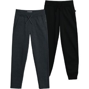 Eddie Bauer Boys' Sweatpants - 2 Pack Fleece Sweatpants with Pockets - Jogger Pants and Classic Sweatpants for Boys (8-16)