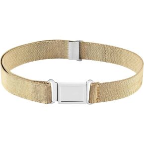 Buyless Fashion Kids Boys Toddler Adjustable Elastic Dress Stretch Belt with Flat Magnetic Buckle