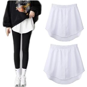 2 Pcs shirt extender for women Layering Half Shirts for Women Layering, Guarding The Safety Under Our Skirts