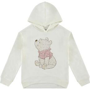 DISNEY Winnie the Pooh Girls Pullover Hoodie with Rhinestone Print - Little and Big Girls Sizes 4-16