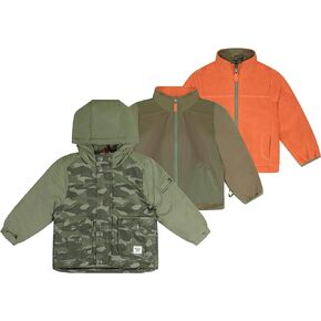 Osh Kosh Boys' 4-in-1 Heavyweight Systems Jacket Coat