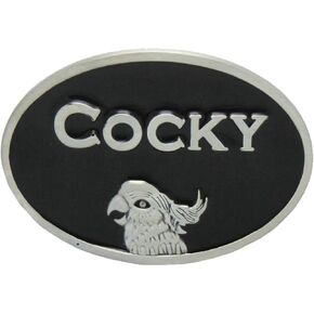 POSKLA Gift Box Package Casual Animal Design Mens Cocky Rooster Belt Buckle