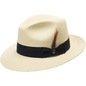 Carter Fedora Panama Hat Natural Straw Stylish