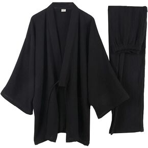 Japanese Kimono Men's Nightwear Loose Casual Home Pajamas