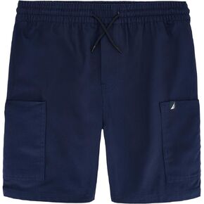 Nautica Boys' Stretch Pull-on Cargo Shorts, Drawstring Closure