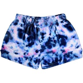 iscream Big Girls Silky Soft Bold Print Plush Fleece Shorts - Bold & Boho Collection