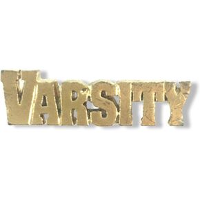 Awards and Gifts R Us 1-1/4 Inch Varsity Chenille Gold Lapel Pin - Package of 20, Poly Bagged in Kuwait