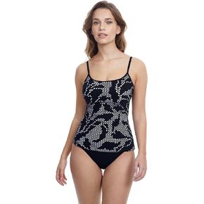 Profile by Gottex Women's Standard Mashrabiya Round Neck Tankini