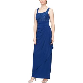 Alex Evenings Women's Long Bolero Jacket Dress