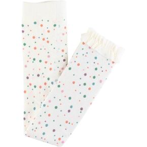 Spotty Dot Footless Ruffle Tights - 0-6m