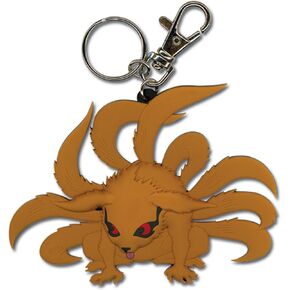 Great Eastern Entertainment Naruto Nine Tails Fox PVC Keychain, Orange