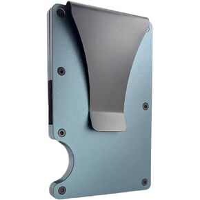 Money Clip - RFID Blocking Aluminium Enhanced Minimalistic Compact Wallet (Carbon Fibre)