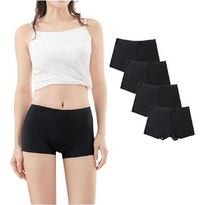 Slip Shorts for Under Dresses Women Anti Chafing Spandex Shorts Smooth Seamless Boy Shorts Underwear