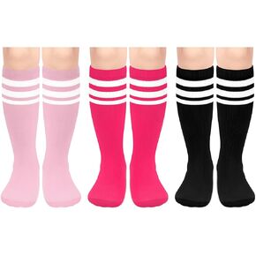 Olreco Toddler Soccer Socks Kids Soccer Socks Youth Baseball Socks Boys Girls Soccer Socks Toddler Knee High Socks Tube Socks