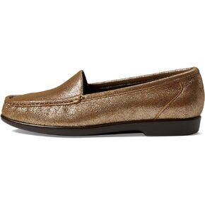 SAS Simplify Moccasin Loafers for Women - Ultra Soft Leather Lining, Slip on Design, and Shock Absorbing Footbed - Sunstone