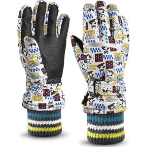 قفازات التزلج للأطفال من MCTi مقاومة للماء وقفازات ثلج شتوية طويلة محبوكة in Kuwait