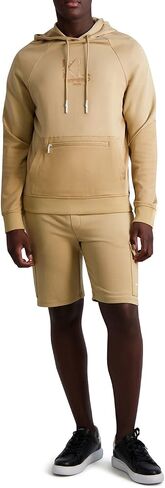Karl Lagerfeld Paris Men's Solid Logo Stretchy Hoodie in Saudi Arabia