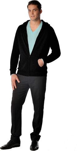 Cashmere Boutique: سترة بقلنسوة من الكشمير الخالص 100% للرجال (4 ألوان، المقاسات: S/M/L/XL) in Saudi Arabia