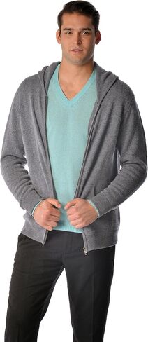 Cashmere Boutique: سترة بقلنسوة من الكشمير الخالص 100% للرجال (4 ألوان، المقاسات: S/M/L/XL) in Saudi Arabia