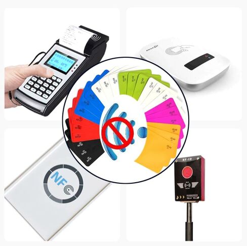 غطاء حماية لبطاقات الائتمان من RFID لمنع سرقة الهوية للجنسين (متعدد الألوان - 20 قطعة) in Kuwait